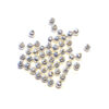 Dekorpärlor, 4 mm, Silver plated, 50 st