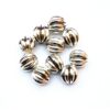 Akrylpärlor små pumpor, 13.5 mm, Antik silver, 10 st