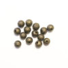 Strasspärlor runda, 8 mm, Antik bronze, 10 st