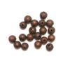 Strasspärlor runda, 8 mm, Kopparröd, 10 st
