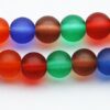 Runda frostade, 10 mm, Blandade, 10 st