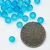 Runda frostade, 6 mm, Turkos, 100 st - Bild 3