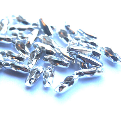 Kedjetillbehör lås, 10 x 3.2 mm, Silver Plated, 50 st - Bild 2