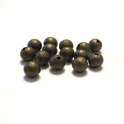 Strasspärlor runda, 8 mm, Antik bronze, 10 st - Bild 2