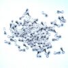 Avslutsdel, 7 x 2.5 mm, Silver plated, 25 st