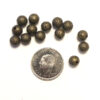 Strasspärlor runda, 8 mm, Antik bronze, 10 st - Bild 3