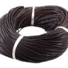Läderband, 2 mm, Brun, 1 m