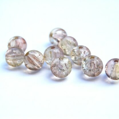 Runda krackelerade, 10 mm, Beige, 10 st - Bild 3
