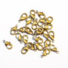 Smyckeslås, 12 mm, Antik bronze, 25 st