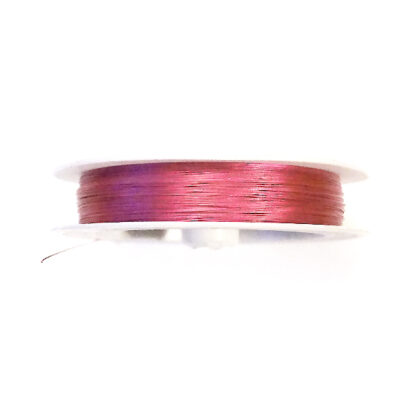 Wiretråd, 0.38 mm, Rosalila, 50 m