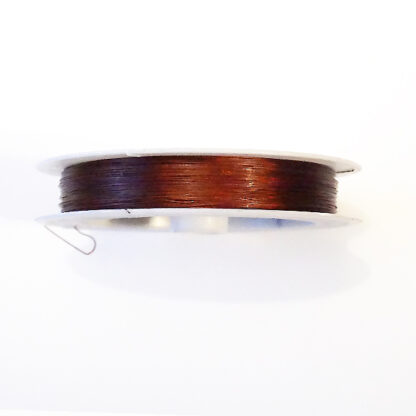 Wiretråd, 0.38 mm, Mörkbrun, 50 m