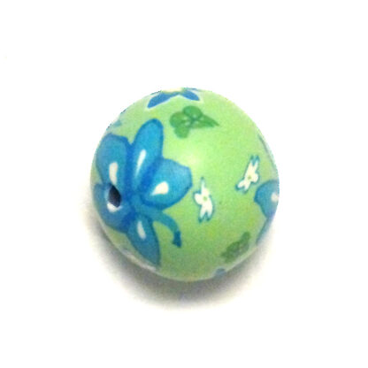 Fimo mönstrad, 20 mm, Blandad, 1 st