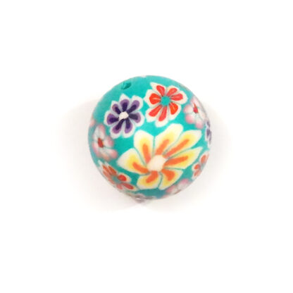 Fimo mönstrad, 20 mm, Blandad, 1 st