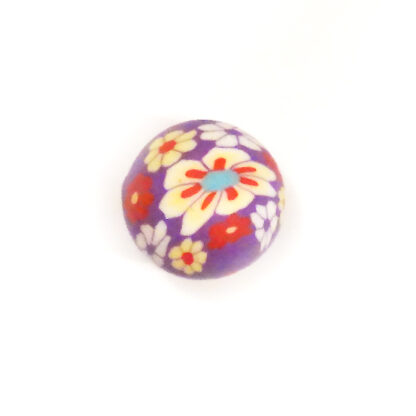 Fimo mönstrad, 20 mm, Blandad, 1 st