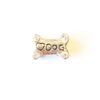 Berlock ♥ dog, 15 x 7.5 mm, Antik silver, 1 st