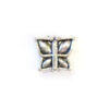 Berlock fjäril, 9 x 8 mm, Antik silver, 1 st