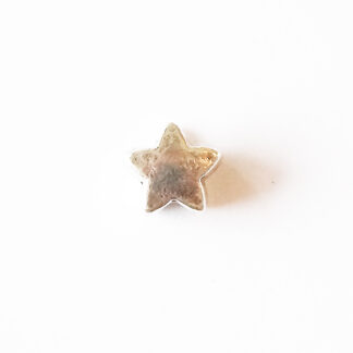 Berlock stjärna, 12 mm, Antik silver, 1 st
