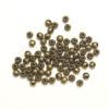 Dekorpärlor, 4 mm, Antik bronze, 50 st