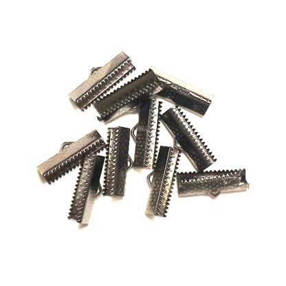 Avslutsdel, 20 x 8 x 5 mm, Svart plated, 10 st