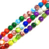 Färgade pärlor, 8 mm, Blandade, ca 55 st