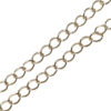 Kedja twistad, 8 x 6 mm, Silver plated, 1 m