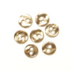 Metallknappar, 2 hål, 13 x 2 mm, Antik silver, 10 st