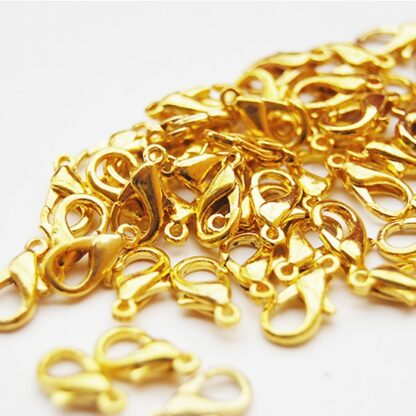 Smyckeslås, 12 mm, Guld plated, 25 st - Bild 2