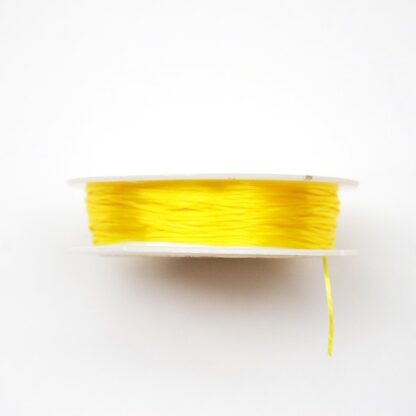 Elastisk tråd, 0.8 mm, Ljusgul, ca 10 m