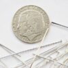 Hattpinne, 45 mm, Silver plated, ca 50 st - Bild 3