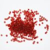 Små glaspärlor, 2 mm, Röd, ca 1000 st - Bild 2