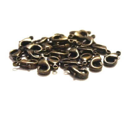 Smyckeslås, 10 mm, Antik bronze, 25 st - Bild 2