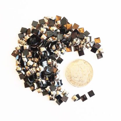 Resin Cabochons, 5 x 5 mm, Silver, 10 g - Bild 2