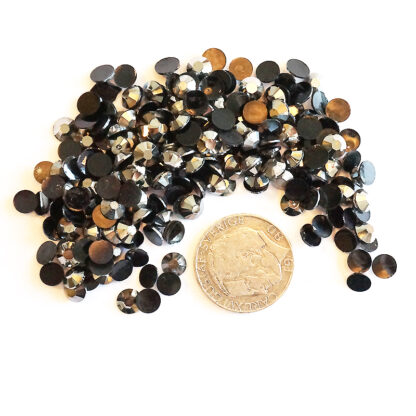 Resin Cabochons, 6 x 2 mm, Silver, 10 g - Bild 2
