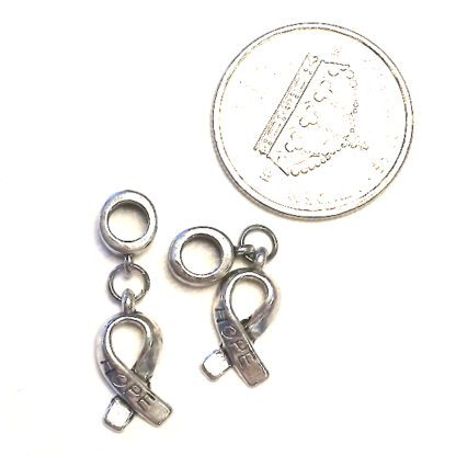 Berlock "Hope", 30 mm, Antik silver, 1 st - Bild 2
