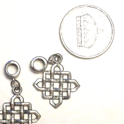 Berlock stort hänge, 37 mm, Antik silver, 1 st - Bild 2