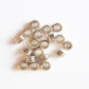 Berlock rund med hjärta, 8 x 5 mm, Antik silver, 1 st - Bild 2
