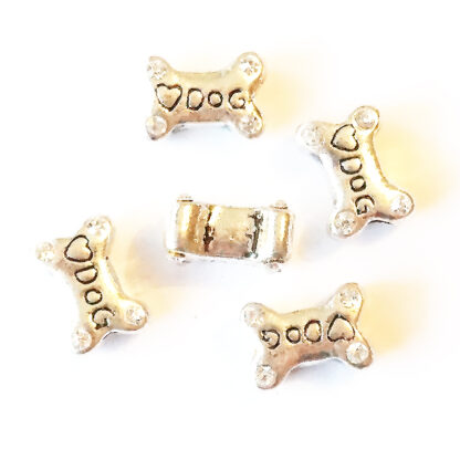 Berlock ♥ dog, 15 x 7.5 mm, Antik silver, 1 st - Bild 2