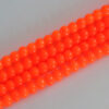 Imiterade runda pärlor, 6 mm, Neonorange, 30 st - Bild 2