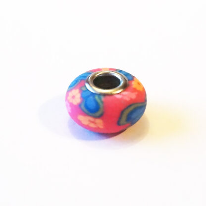 Fimoberlock, 15 mm, Mönstrad, 1 st - Bild 2