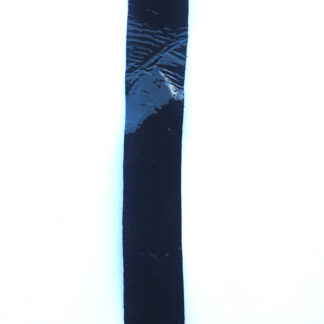 Skinnband, 20 mm, Svart glansig, 25 cm