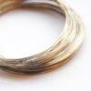 Stål wire armband, 50-60 mm 0.5 mm, Antik silver, 50 varv - Bild 2