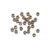 Mellandel mellan blomma, 5 mm, Antik guld, 25 st