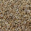 Mellandel mellan blomma, 6.5 x 1.5 mm, Antik guld, 25 st - Bild 3