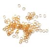 Bindring, 4 mm, Guld plated, ca 100 st