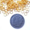Bindring, 6 mm, Guld plated, ca 100 st - Bild 2