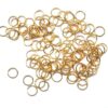Bindring, 7 mm, Guld plated, ca 100 st
