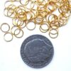 Bindring, 7 mm, Guld plated, ca 100 st - Bild 2