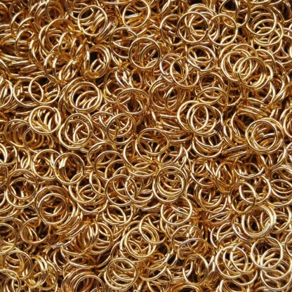 Bindring, 7 mm, Guld plated, ca 100 st - Bild 3