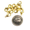 Smyckeslås, 15 mm, Guld plated, 10 st - Bild 3