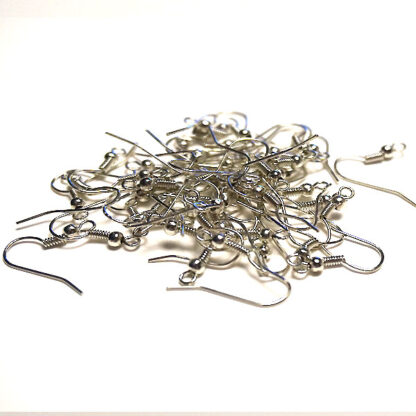 Örhänge fiskkrok, 18 x 0.8 mm, Antik silver, 50 st - Bild 3